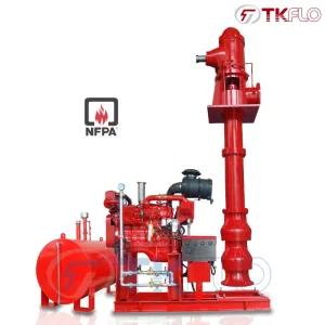 Deep Well Vertical Turbine Split Casing Fire Fighting Pump with Diesel Engine