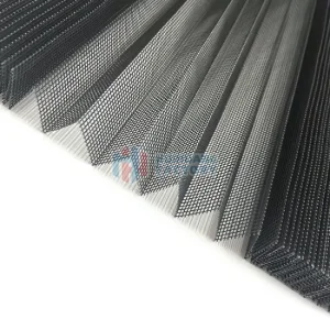 Direct Sales Polyester/Pet/Fiberglass/PP Plisse Insect Screen Door Mesh Fold Wire Mesh Pleated Window Mesh