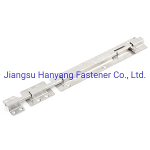 Door Latch Sliding Lock Barrel Bolt 12-Inch Long Stainless Steel