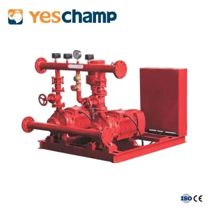 Eej High-Pressure Fire Fighting Pump System Electric Motor Powered Centrifugal Multistage Pump with Jockey Pump Skid Mounted