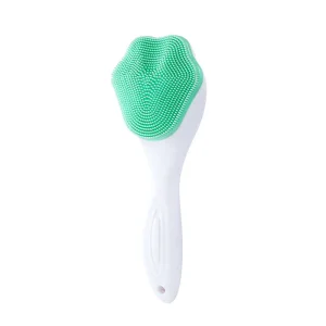 Face Wash Brush Long Handle Silica Gel Exfoliating Facial Cleansing Pore