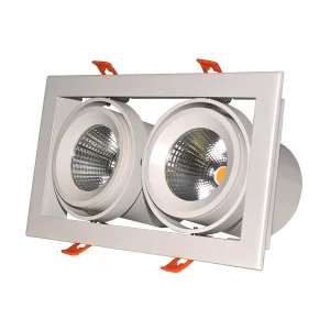 Factory Price Aluminium 25W 40W 80W Round Square Recessed 24/40° Down Spot Grille LED Light