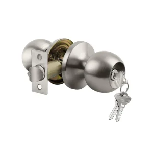 Furniture Door Hardware Accessories: with Key Round Button Door Latch Lock