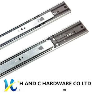 Furniture Hardware Push Opening Soft Close Telescopic Channel Drawer Slider