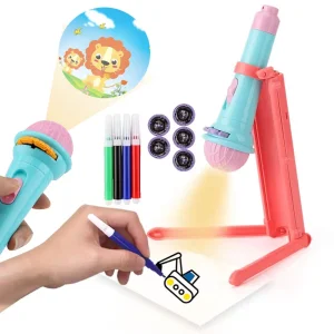 Gift Flashlight Toy Cartoon Sketch Projector Toy for Kids Children Drawing Toys