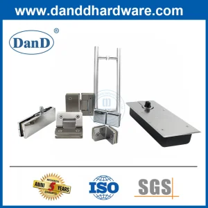 Glass Door Patch Fitting Hinge Clamp Pull Handle Hardware with Bathroom Accessories