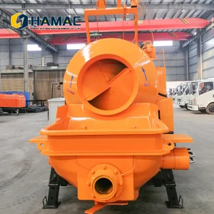 Hamac Hbt15 Electric Mobile Concrete Mixer with Pump in Ghana Price
