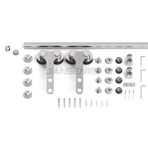 Heavy Duty Single Door Sliding Barn Door Hardware Kit Glass Sliding Door Hardware Stainless Steel Y Shape System Closet Door Window Accessories for Glass Door