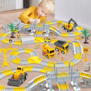Hot Selling Educational Building Blocks Track Toy Set Disassembly Engineering Vehicle Educational Building Blocks Toys