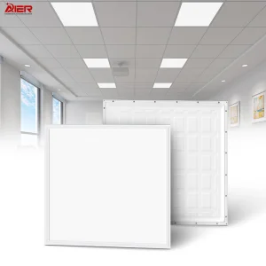 Indoor Lighting Recessed Ceiling Lamp IP20 PC Body Square Slim LED SMD2835 Panel Lights for Industrial Supermarket Office Hotel