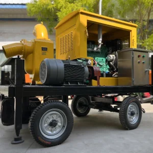 Large-Flow Diesel Fire Emergency Self-Suction Sewage Pumps Flood Prevention Mobile Pump Units Pump Trucks for Drainage Pumping Self Priming Centrifugal Pump