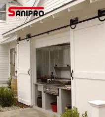 Modern Stainless Steel Sliding Barn Wood Door Closet Hardware Track Set