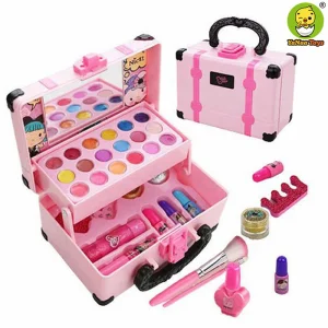 New Arrive Kids Toy Plastic Toy Pretend Play Mini Makeup Kit Set with Beauty Carry Case Toys