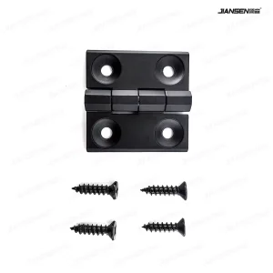 New Technology Hinge Door and Window Iron Door Hinge Casement Folding Hinge Black 4-Hole Hidden Aluminum Alloy Hinge