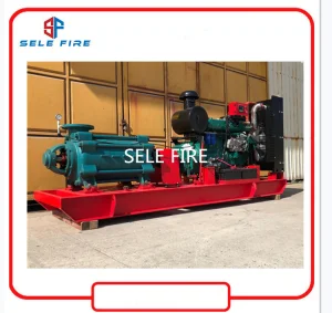 Nfpa20 Listed Best Price Diesel Fire Fighting Multistage Controller Mounted Centrifugal Water Pump