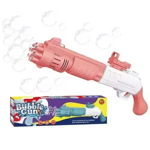 Outdoor Summer Bubble Shooting Machine Kids Automatic Electric Bubble Gun Toy