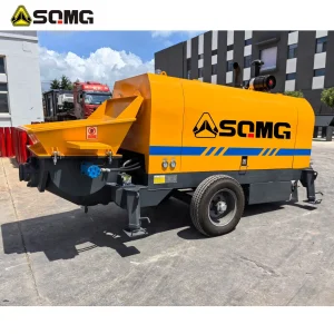 Portable Concrete Delivery Pump 180*1300mm Cylinder Mini CE Cement Pump for Residential Building
