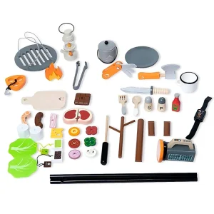Simulation Wooden BBQ Camping Game Pretend Play Toy