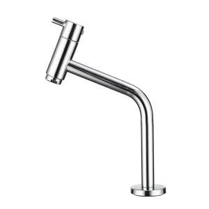 Single Hole Mount Stainless Steel Kitchen Cold Water Sink Wash Basin Faucet