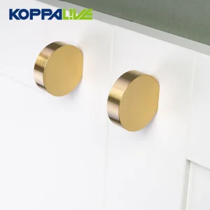 Solid Brass Material Round Drawer Handle / Kitchen Cabinet Knob Furniture Hardware Fancy Round Cabinet Handles Drawer Pulls