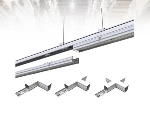 Supermarket Warehouse Trunking Line Linkable LED Track Linear Lights LED Shoplight