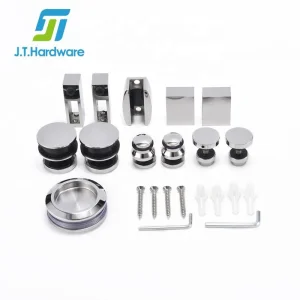 Wholesale Shower Room Stainless Steel 304 316 Frameless/Tempered Glass Sliding Door System Roller Bathroom Glass Interior Fitting Door-Window-Hardware