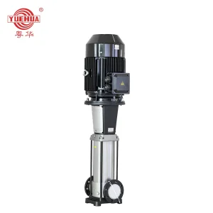 YUEHUA High Pressure Stainless Steel Surface Electric Fire Chemical Irrigation Vertical Inline Multistage Centrifugal Water Pump