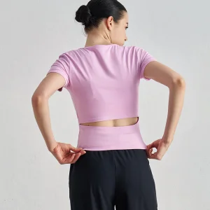 قميص رياضي نسائي غير رسمي من قموور
