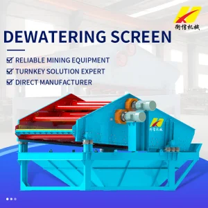 High Dewatering Efficiency Linear Vibrating Screen Machine for Coal, Gold Copper Ore &amp; Aggregates Washing