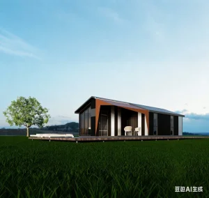 Sustainable Prefab Casa Prefabricada System for Eco Tourism Resort Villa