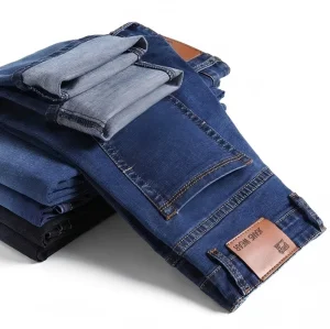 Distressed Hole Slim Straight Jeans