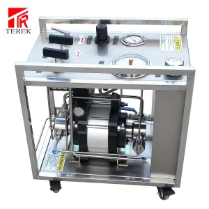 Pneumatic Driven Liquid Transfer Pressure Pump Testing Bench for Leak Test