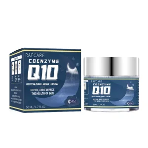 Private Label Q10 Night Cream Whitening Repair Skin 100%Natural Vegan Skincare