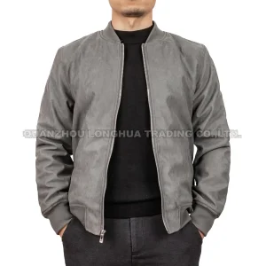 Chaqueta de hombre niño de moda de ante con acolchado