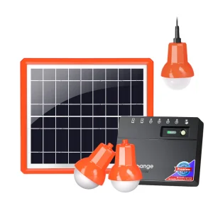 Solarchange Lighting Africa Solar Lighting System 5W Solar Home Kit for Indoor and Outdoor Use