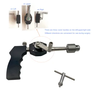Orthopedic Hand Drill Cannulated Bone Drill Black Veterinary Pet Orthopedic Surgical Instrument Reusable