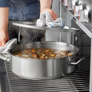 Wholesale Custom Brazier/Braising Pot Servierpfanne 28 cm Induction Saucepan Composite Frying Pan Cookware Soup Cooking Pots