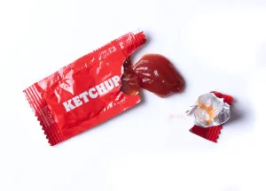 Ketchup Bag Glass Bottle Tomato Sauce Paste Sachet