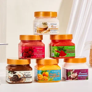 Private Label OEM Natural Sugar Scrub Body Exfoliator Salt Coffee Rose Coconut Fruit Scent Moisturizing Skin Care Wholesale