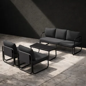 Refined Patio Bistro Sofa Set With All Weather Ease Featuring Aluminum Patio Sofa Set and Patio Rattan Bistro Sofa Set