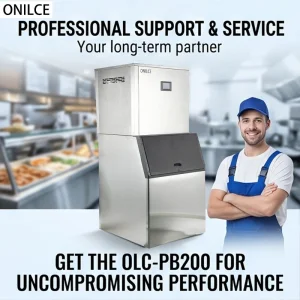 Accurate Temperature 200kg Capacity Flake Ice Machine