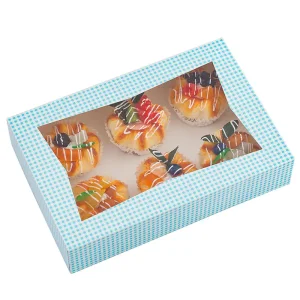 China Custom Printed 6-Cup Muffin Box With Window Factories, Factory