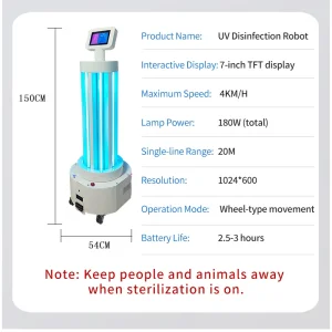Fully Automatic Ai Disinfection Robot: UV Sterilization, Autonomous Navigation, High-Tech Sanitization
