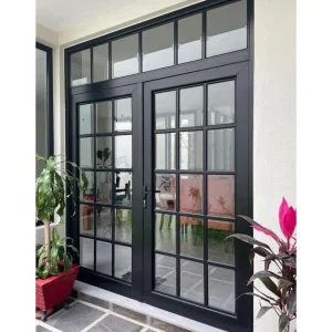 Customizable Hurricane Resistant Casement Doors Aluminium Glass Door for Decorations