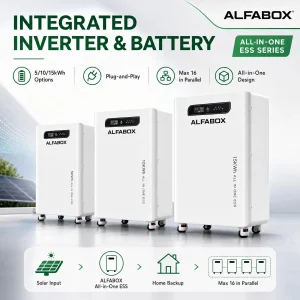 5kw Estação de Energia com Inversor e Bateria Tudo-em-Um para Solar Residencial na UE