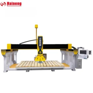 Granite Marble Stone 5 Axis CNC Bridge Saw Cutting Milling Profiling Kitchen Countertop Machine
