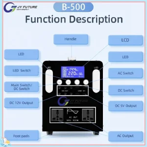 Portable Power Station 500W Solar Generator Battery Portable Solar Panels Battery for Home Solar Power System
