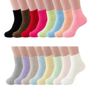2026 Meias Térmicas Quentes Personalizadas de Terry Fuzzy para o Inverno para Mulheres