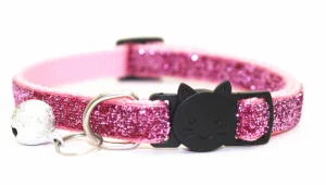 Hot Selling Adjustable Bling Nylon Pet Dog Collar, Small Dog Necklace