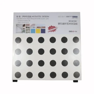 Factory Produces Processes Acoustic Perforated Gypsum Ceiling Panels